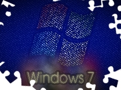 Windows 7, operating, logo, system