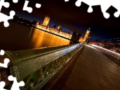 bridge, Big Ben, London, View