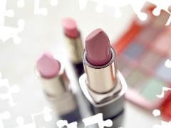 cosmetics, shadows, make-up, lipstick