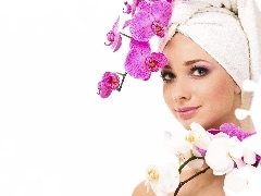 orchids, Women, make-up