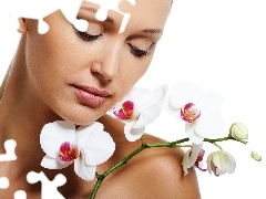 orchids, Women, make-up