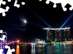 moon, Singapur, Marina Bay Sands