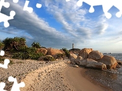 maritime, Stones, Lighthouse