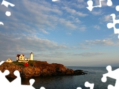 maritime, Sky, promontory, Lighthouse, sea