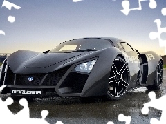 headlights, black, Marussia B2