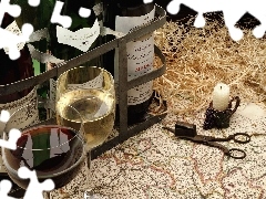 glasses, Wines, Medoc, box