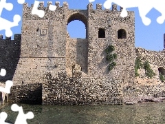 Greece, castle, Methoni, ruins