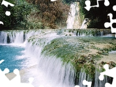 Mexico, waterfall, Minas Viejas