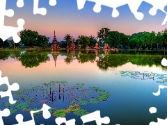 Monument, Thailand, lake