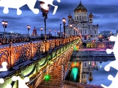 Moscow, bridge, chair