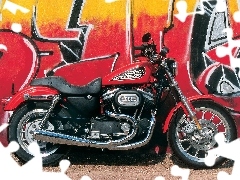 motor-bike, Harley-Davidson Sportster 883R, classic