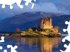 Mountains, Island, Castle