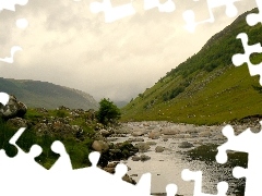 Mountains, Scotland, River