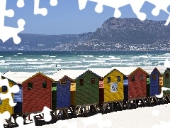 Houses, Beaches, Muizenberg, beach