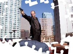 Jason Statham, Gun, murder, skyscrapers