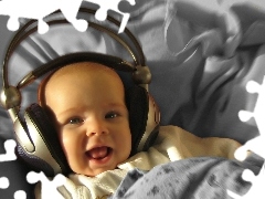 music, Kid, HEADPHONES