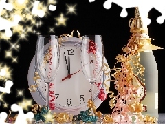 year, New, decoration, Champagne, New Year