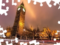 Big Ben, England, Night, London