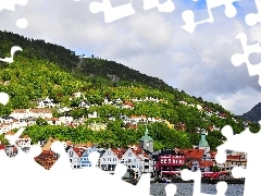 panorama, Bergen, Norway, town