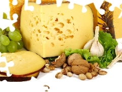 smoked, Grapes, nuts, cheese
