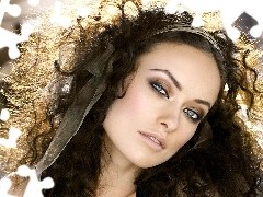 Women, scarf, Olivia Wilde, Hair