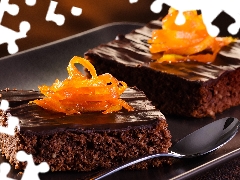 chocolate, skin, Orange, cake