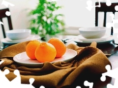 orange, Table, cover