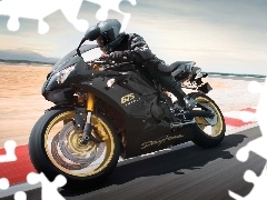 Triumph Daytona 675, Black, painting