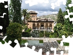 palace, Garden, fortified, Team, alhambra