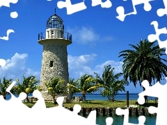 Floryda, maritime, Palms, Lighthouse