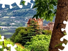 panorama, ruins, Castle