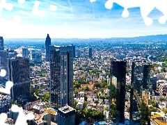 panorama, town, by, Menem, Frankfurt