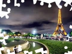 Paris, France, tower, Eiffla, View