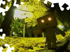 cardboard, Danbo, Park, alien