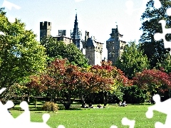 Castle, wales, Park, Cardiff