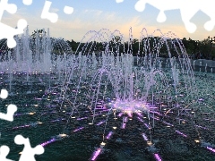 Russia, Tsaritsyno, Park Dancing Fountain, Moscow