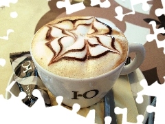 pattern, Cappucino, cup
