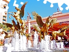 fountain, Pegasus