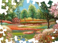 picture, Spring, landscape