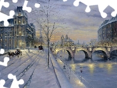 picture, Paris, winter