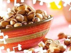 pistachio, bowl, nuts