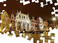 Town, Gdańsk, Poland, night