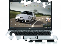 Porsche, laptop, wallpaper