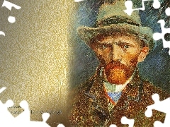 The Grey Hat, Vincent Van Gogh, self-portrait