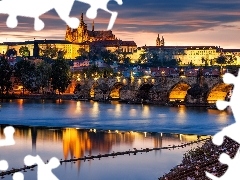 Prague, panorama, town
