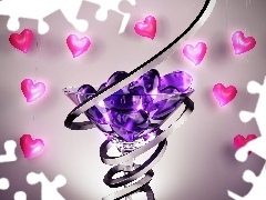 heart, purple, Valentine