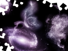 Planet, Universe, purple, Galaxy