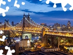 New York, bridge, Queensboro