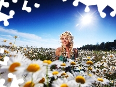 daisy, Women, Field