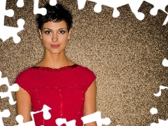 dress, Morena Baccarin, red hot